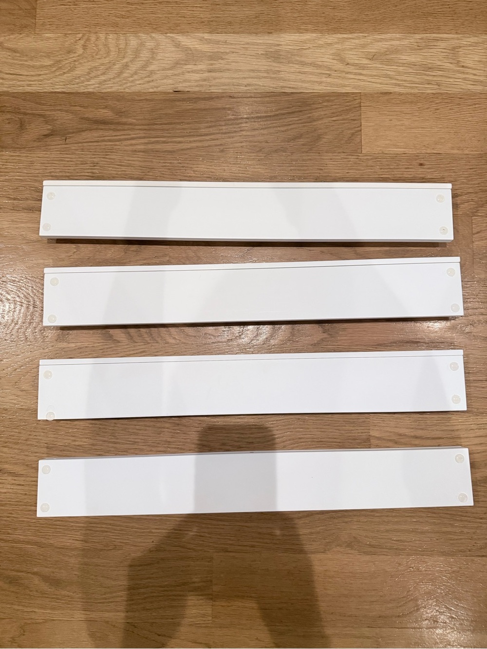 White Mahjong racks with storage bag/ dividers - Wood - Picture 3 of 4